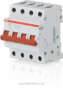 ABB SHD204 Рубильник 4P 40A рычаг крас.