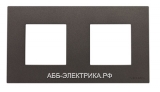 ABB NIE Zenit Антрацит Рамка 2-я 2+2 мод
