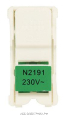 ABB NIE Zenit Лампа неоновая для 1-полюсных выключателей и кнопок, цвет цоколя зелёный