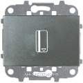Выключатель карточный с задержкой отключения (5-90 сек.) 2 модуля, цвет Антрацит, ABB ZENIT