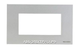 ABB NIE Zenit Серебро Рамка итальянский стандарт на 4 модуля