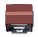 ABB BJE Solo/Future Красный Накладка с суппортом для коммуникационных разъёмов