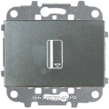 Выключатель карточный с задержкой отключения (5-90 сек.) 2 модуля, цвет Антрацит, ABB ZENIT