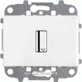 Выключатель карточный с задержкой отключения (5-90 сек.), 2 модуля, цвет Белый, ABB ZENIT