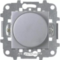 Светорегулятор поворотно-нажимной 400Вт для л/н и эл.трансф-ов, цвет Серебро, ABB ZENIT