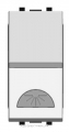 ABB NIE Zenit Серебро Выключатель 1-клавишный кнопочный НО-контакт с символом "Освещение" 1 мод