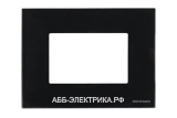 ABB NIE Zenit Стекло черное Рамка итальянский стандарт на 3 модуля