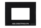 ABB NIE Zenit Стекло черное Рамка итальянский стандарт на 4 модуля