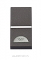 ABB NIE Zenit Антрацит Выключатель 1-клавишный кнопочный НО-контакт с символом "Освещение" 1 мод