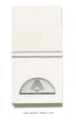 ABB NIE Zenit Бел Выключатель 1-клавишный кнопочный НО-контакт с символом "Звонок" 1 мод