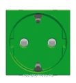 ABB NIE Zenit Зеленый Розетка с/з с защитными шторками