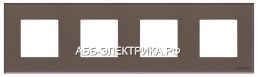 ABB NIE Zenit Стекло кофейное Рамка 4-я 2+2+2+2 мод                    