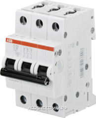 ABB S203 Автоматический выключатель 3P 4A (C) 6kA
