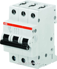 ABB S203 Автоматический выключатель 3P 50А (D) 6kA