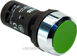 ABB CP1-30G-02 Кнопка зеленая без фиксации 2HЗ