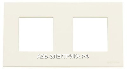 ABB NIE Zenit Бел Рамка 2-я базовая 2+2 мод (N2272