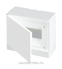 ABB Basic E Бокс настенный 8М белая непрозрачная дверь (с клеммами)