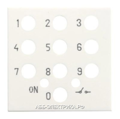 ABB NIE Zenit Бел Накладка выключателя с кодовой п