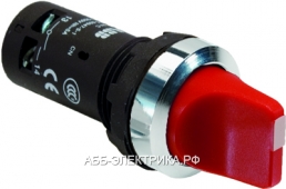ABB C2SS1-30R-20 Переключатель красный 2-х поз 2НО ( 45 градусов) с фикс.