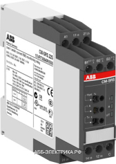ABB CM-SRS.12 Реле контроля тока 1Ф (0.3-1.5А, 1-5A, 3-15A) 220-240В AC, 1ПК, винтовые клеммы
