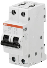 ABB S202M Автоматический выключатель 2P 0,5A (C) UC
