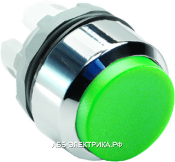 ABB MP3-20G Кнопка выступающая зеленая без подсветки без фикс. (корпус)