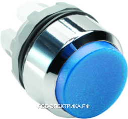 ABB MP4-20L Кнопка синяя без подсветки с фикс. (корпус)