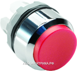 ABB MP4-20R Кнопка красная без подсветки с фикс. (корпус)