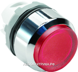 ABB MP4-21R Кнопка красная с подсветкой с фикс. (корпус)