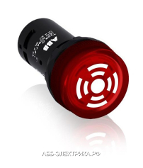 ABB Зуммер CB1-613R с пульсирующим сигналом, с подсветкой, красный, 230 В AC