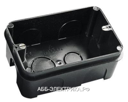 ABB NIE Zenit Монтажная коробка на 3 мод для сплош