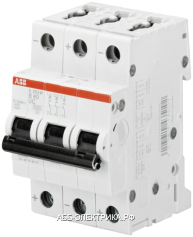 ABB S203M Автоматический выключатель 3P 4А (C) 10kA
