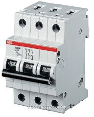 ABB S203P Автоматический выключатель 3P 0.5А (С) 25kA