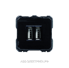 ABB NIE Механизм USB зарядного устройства, 2х750 мА / 1х1500 мА, серия OLAS/Tacto/SKY