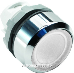 ABB MP1-21W Кнопка белая с подсветкой без фикс. ( корпус)