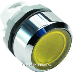ABB MP2-12Y Кнопка желтая с фикс. с подсветкой (корпус)