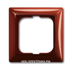Рамка 1-ая (одинарная), цвет Фойе (красный), ABB Basic 55
