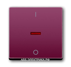 ABB BJE Solo/Future Красный Клавиша 1-я с красной линзой и маркиров для 2-х,3-х полюсных выкл