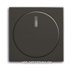 Светорегулятор поворотный 400Вт, цвет Шато(черный), ABB Basic 55