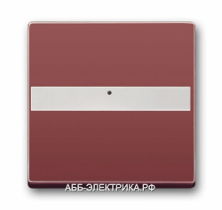 ABB BJE Solo/Future Красный Клавиша 1-я с шильдиком и линзой подсветки