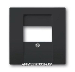 ABB BJE Solo/Future Черный бархат Накладка для TAE-розетки, моно-/стерео аудио розетки