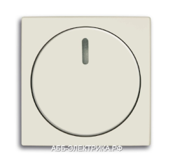Светорегулятор поворотный 600Вт, цвет Шале(белый), ABB Basic 55
