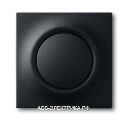 Выключатель 1-клавишный , цвет Черный бархат, ABB Impuls