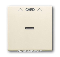 ABB BJE Solo/Future Кремовый Накладка карточного выключателя