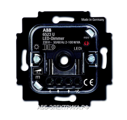 ABB BJE Мех Светорегулятор поворотный светодиодный 100Вт