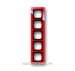 ABB BJE Axcent Красный Рамка 5-ая (1754-0-4353) 17