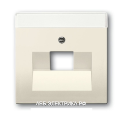 Розетка компьютерная 1-ая кат.5е, RJ-45 (интернет), цвет Кремовый, ABB Solo/Future