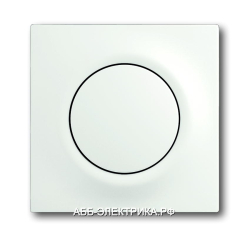 Накладка Выключатель 1-клавишный , цвет Белый бархат, ABB Impuls