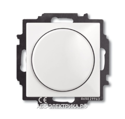 Светорегулятор поворотный 400Вт, цвет Белый, ABB Basic 55