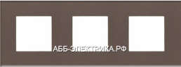 ABB NIE Zenit Стекло кофейное Рамка 3-я 2+2+2 мод                    
